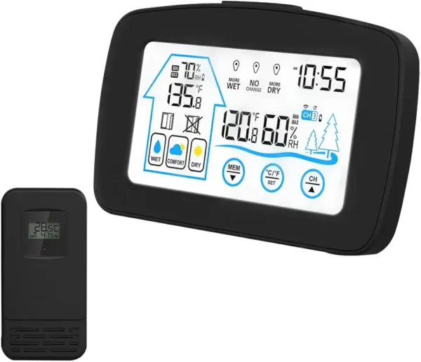 Lancoon Estación Meteorológica: Control Remoto y Retroiluminación