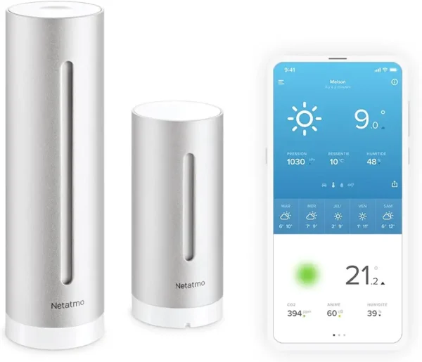 Netatmo NWS01-EC: Estación Meteorológica WiFi con Calidad del Aire