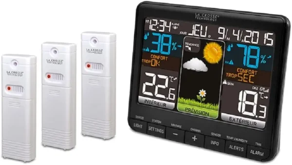 La Crosse Technology WS6825: Estación Meteorológica con 3 Sondas