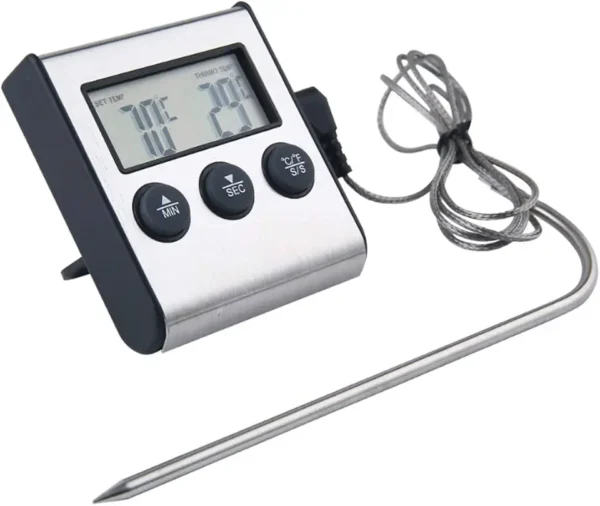 Meichoon UD09: Termómetro de Carne con Sonda y Temporizador