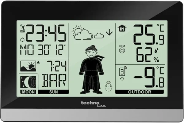 Technoline WS9612: Reloj Inalámbrico con Temperatura y Pronóstico