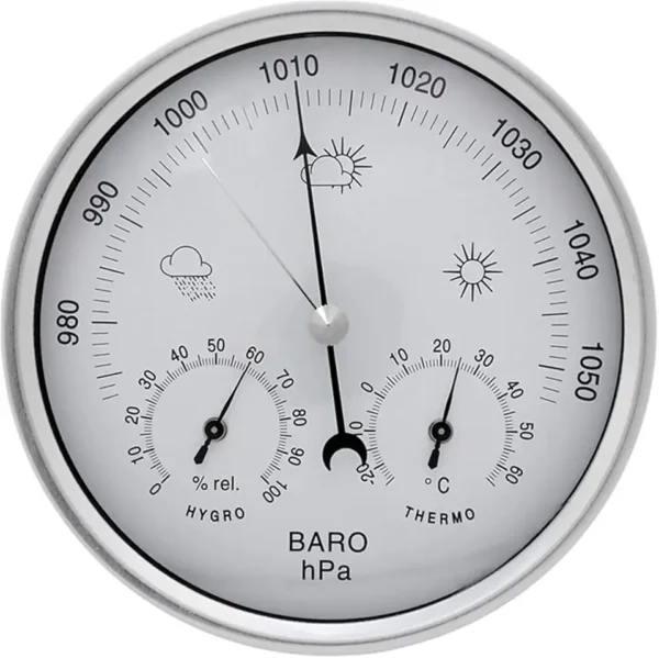 JAOK Barómetro 3 en 1: Estación Meteorológica Elegante y Precisa