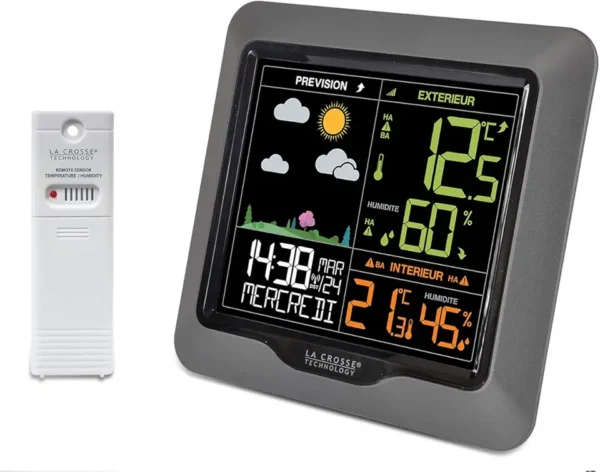 La Crosse Technology WS6822: Estación Meteorológica LCD Colorida