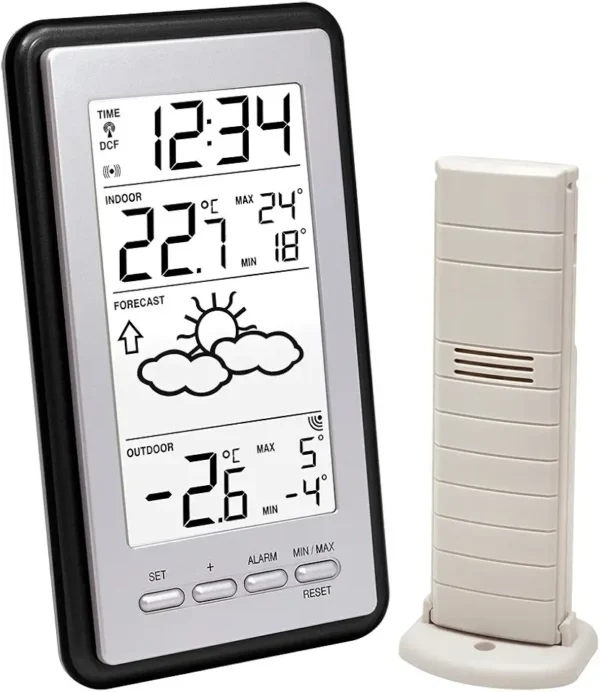 La Crosse WS9130IT-S-BLA: Estación Meteorológica con Sensor Inalámbrico