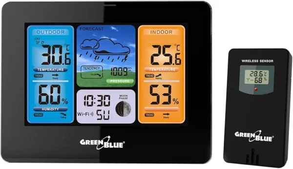 GreenBlue GB215: Estación Meteorológica WiFi con Sensor Exterior