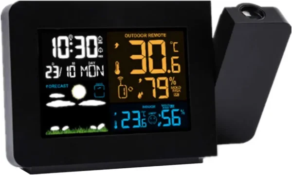 Febelle Despertador Digital: Proyección y Sensor de Temperatura