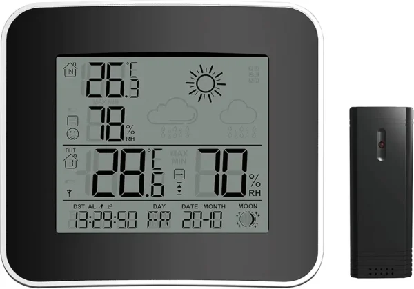 PRIXTON EM100: Estación Meteorológica con Pantalla Táctil y Sensor