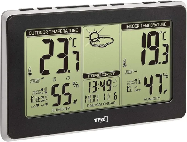 TFA Dostmann Mondo 35.1151.01: Estación Meteorológica Inalámbrica Elegante