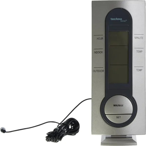 TechnoLine WS 7033: Estación de Temperatura Plata y Azul