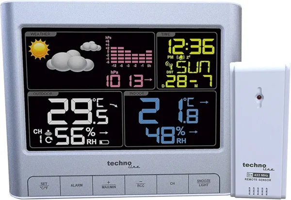 Technoline WS 6449: Estación Meteorológica LED con Temperatura y Humedad