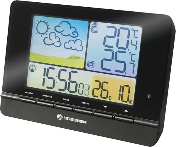 BRESSER Meteo Trend Colour: Estación Meteorológica Radio Controlada Compacta