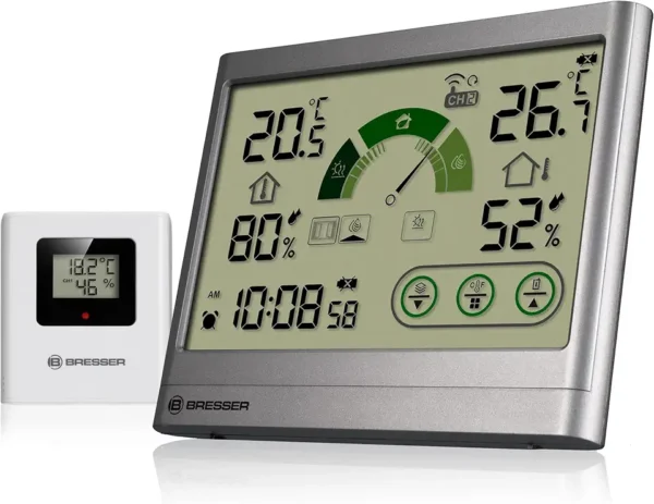 BRESSER VentAir H: Termo-Higrómetro con Asesor de Ventilación